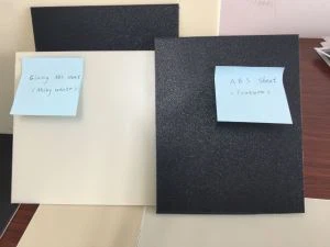 ABS 시트 샘플 설명